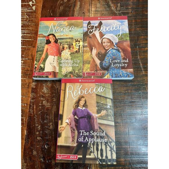 American Girl Book Lot Of 3 Felicity Nanea Rebecca Paperbacks - Picture 1 of 8